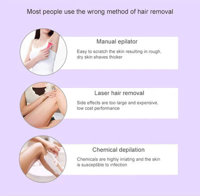 Noorayn™Purple Epilator – آلة إزالة الشعر البنفسجية
