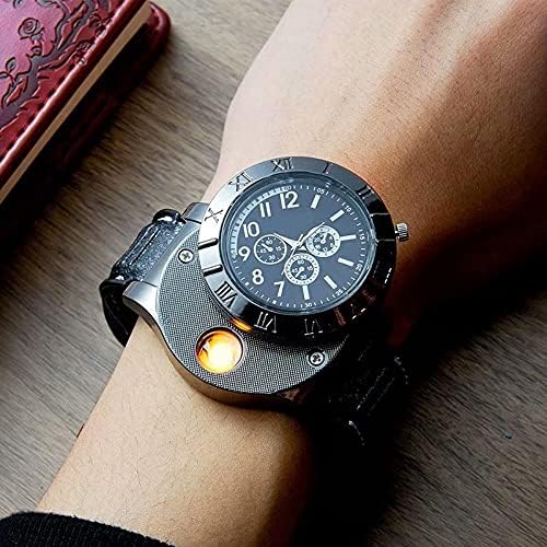Noorayn™Men's Military USB Lighter Watch