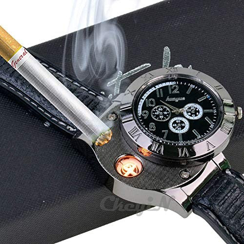 Noorayn™Men's Military USB Lighter Watch