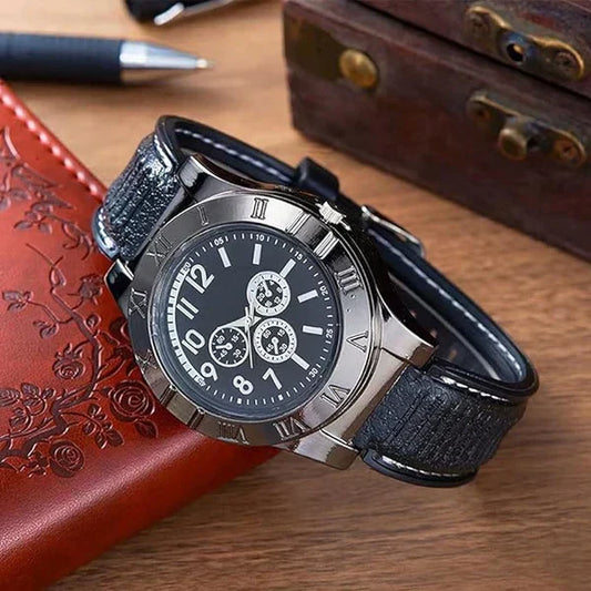 Noorayn™Men's Military USB Lighter Watch