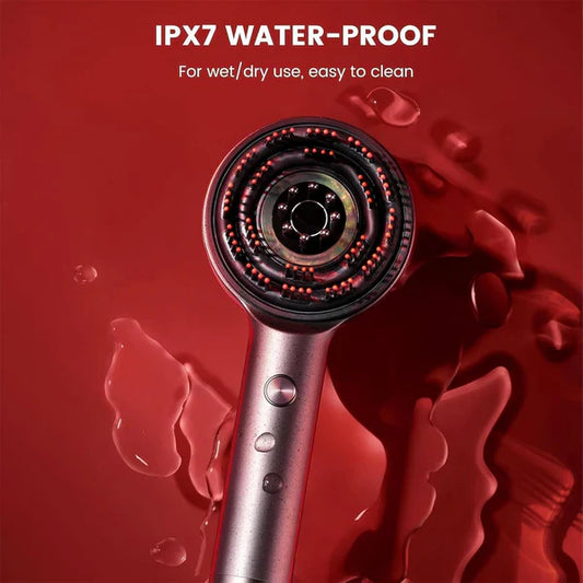 Noorayn™ Scalp Massager Brush (Red) – فرشاة تدليك فروة الرأس (حمراء)